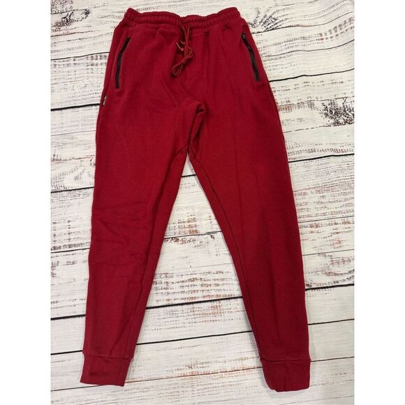 Flag Nor Fail Unisex Essential Fleece V2 Joggers in Bloodstone Red Extra Small - Picture 4 of 8
